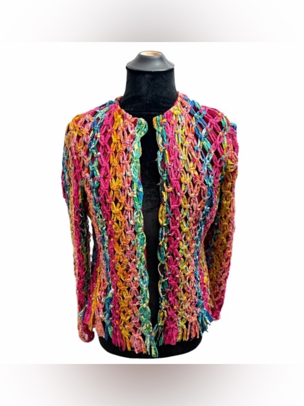 Vintage Sandy Starkman Colorful Net Jacket